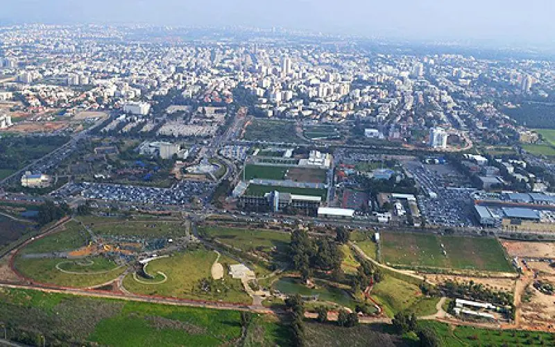 מבט אווירי על הרצליה ואזור התעסוקה