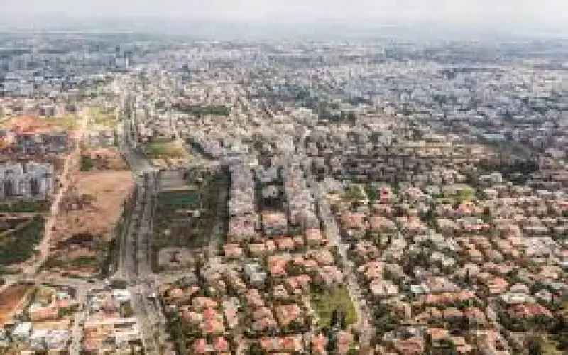 מבט אווירי על שכונות המגורים בהרצליה